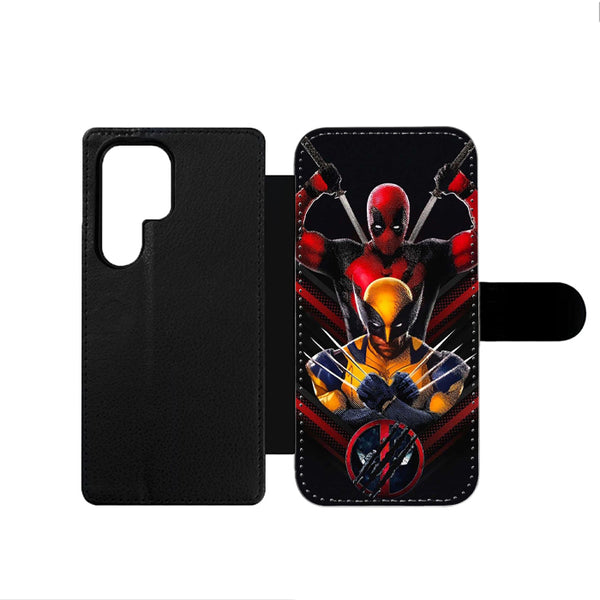 Deadpool Vs Wolverine Poster Samsung Wallet Case