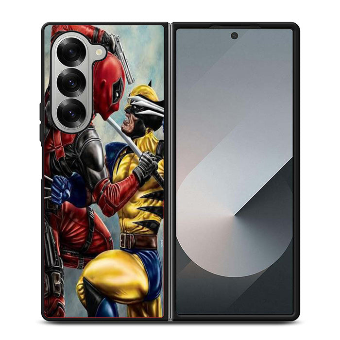 Deadpool Vs Wolverine Samsung Z Fold Case