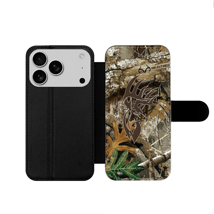 Deer Camo iPhone 17 Wallet Case