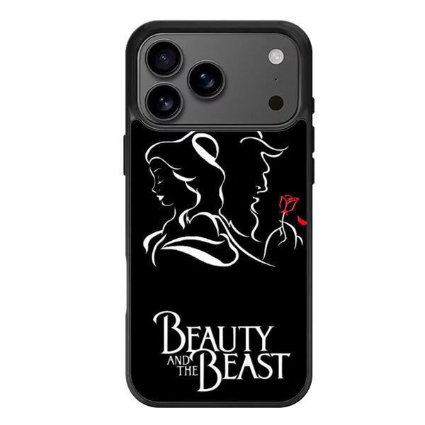 Disney Beauty And The Beast Black iPhone 17 Case