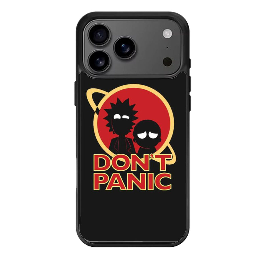 Dont Panic Rick Morty iPhone 17 Case