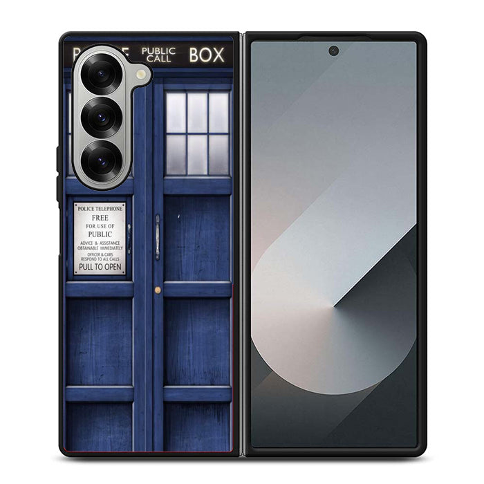 Dr Who Tardis Outside Samsung Z Fold 6 Case
