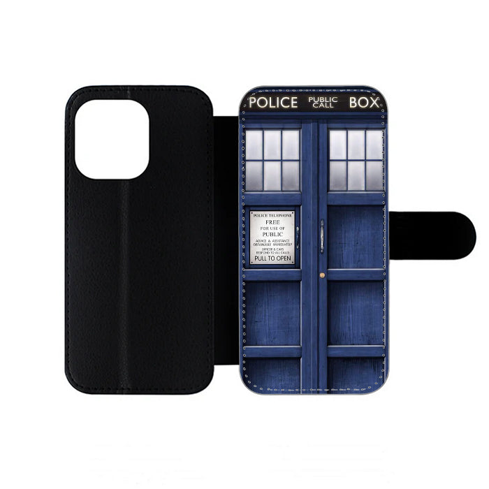 Dr Who Tardis Outside iPhone Wallet Case