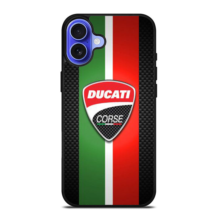 Ducati Corse Italian Flag iPhone 16 Case