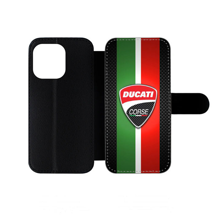 Ducati Corse Italian Flag iPhone Wallet Case