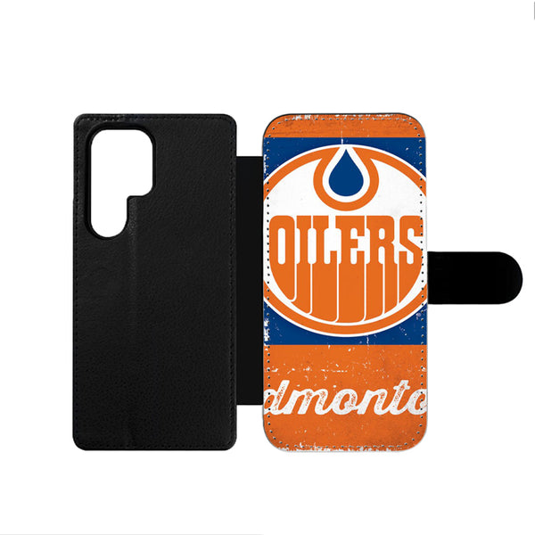 Edmonton Oilers Retro Samsung Wallet Case