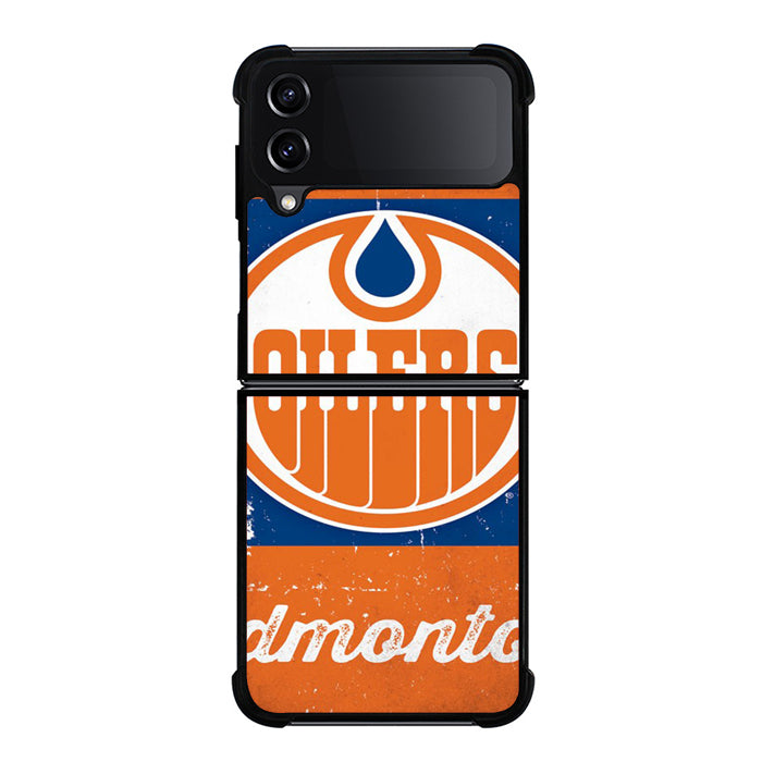 Edmonton Oilers Retro Samsung Z Flip Case