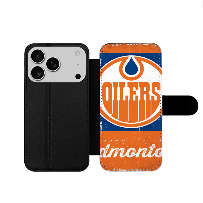 Edmonton Oilers Retro iPhone 17 Wallet Case