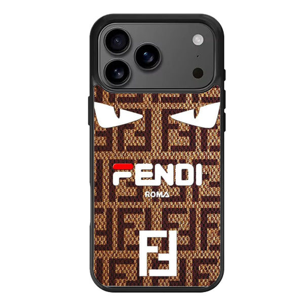 Fendi Brown Pattern iPhone 17 Case