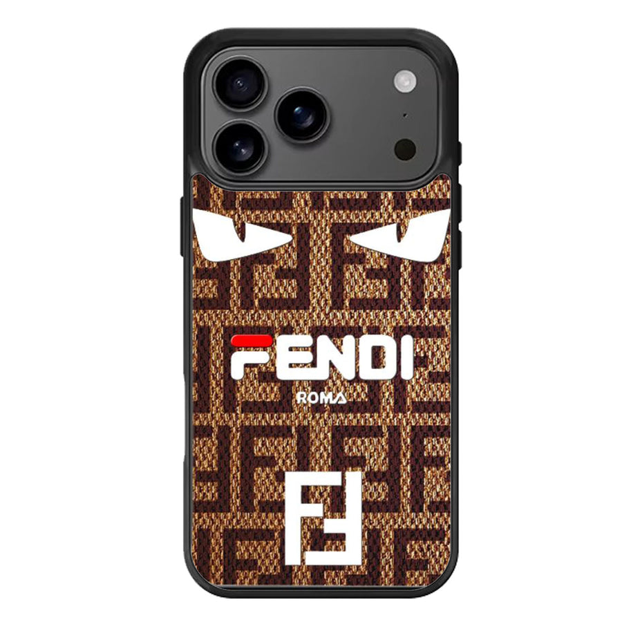 Fendi Brown Pattern iPhone 17 Case