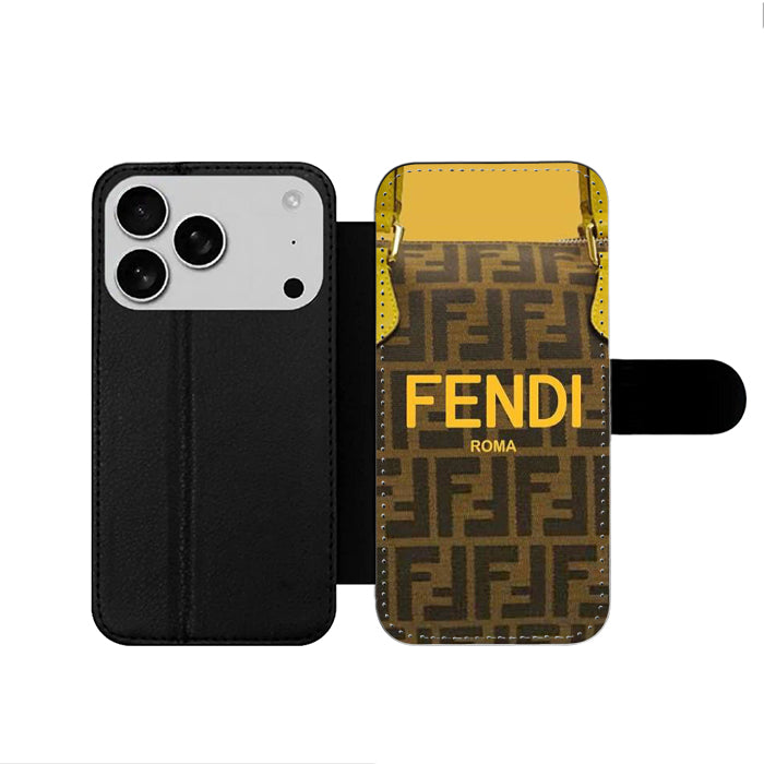 Fendi Roma iPhone 17 Wallet Case
