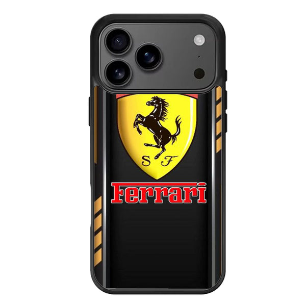 Ferrari Black Striped iPhone 17 Case