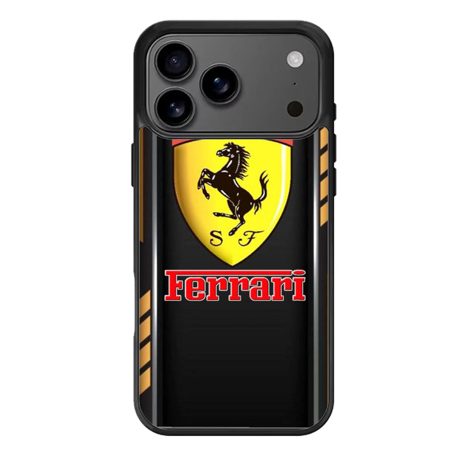 Ferrari Black Striped iPhone 17 Case