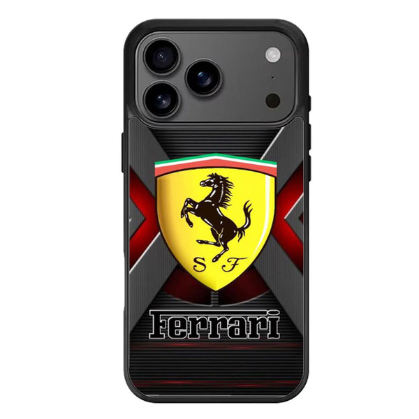 Ferrari Custom Black iPhone 17 Case
