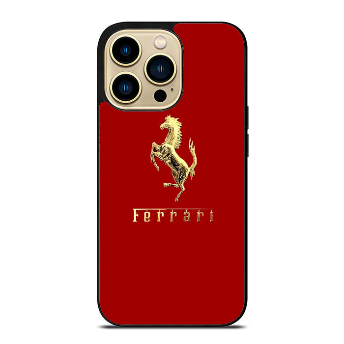 Ferrari Red Gold iPhone 15 Case