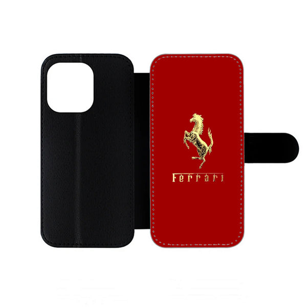 Ferrari Red Gold iPhone Wallet Case
