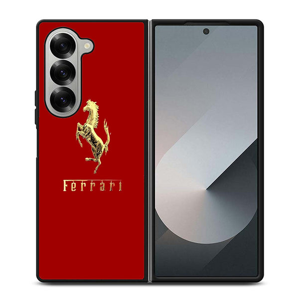 Ferrari Red Gold Samsung Z Fold Case