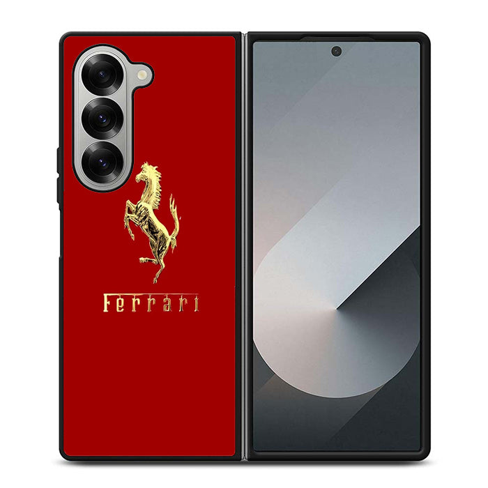 Ferrari Red Gold Samsung Z Fold Case