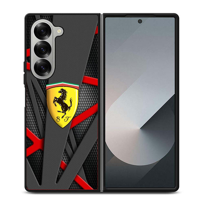 Ferrari Logo Car Samsung Z Fold 6 Case