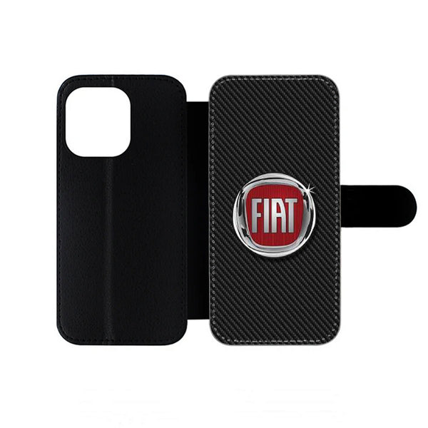 Fiat Carbon Logo iPhone Wallet Case