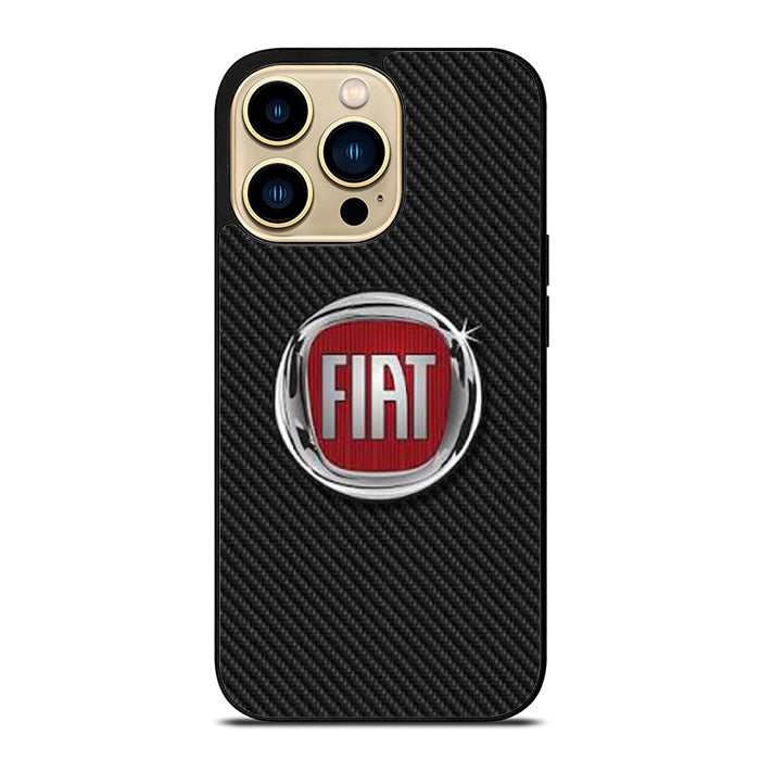 Fiat Carbon Logo iPhone 14 Case