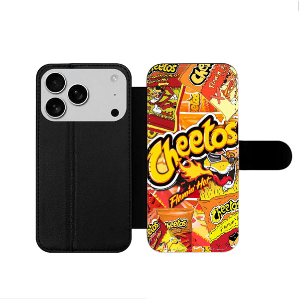 Flamin Hot Cheetos Collage iPhone 17 Wallet Case
