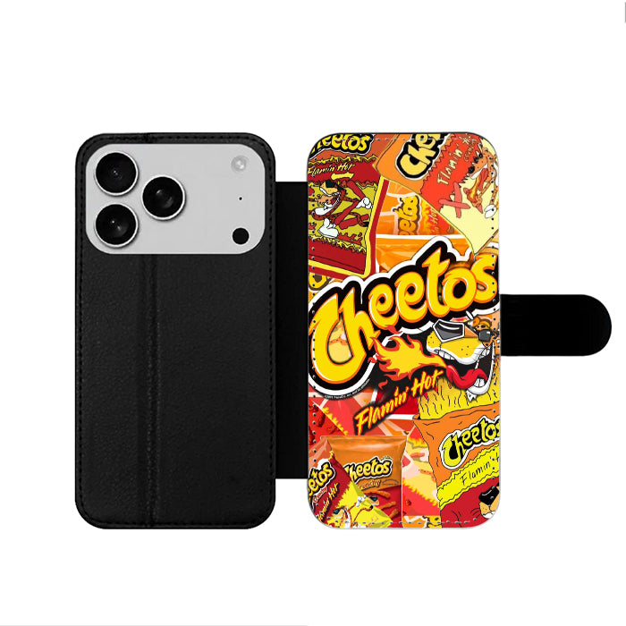 Flamin Hot Cheetos Collage iPhone 17 Wallet Case