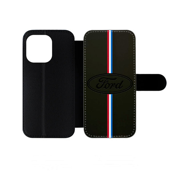 Ford Logo Stripe iPhone Wallet Case
