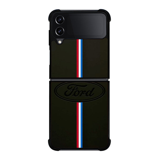 Ford Logo Stripe Samsung Z Flip Case