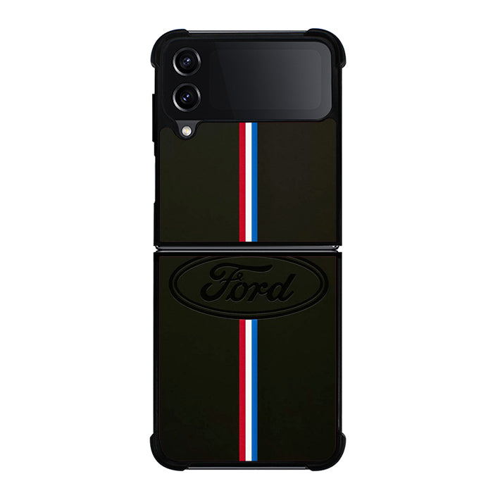 Ford Logo Stripe Samsung Z Flip Case