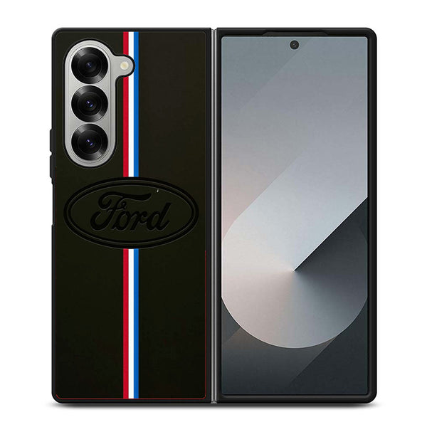 Ford Logo Stripe Samsung Z Fold Case