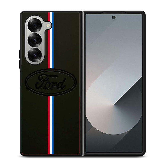 Ford Logo Stripe Samsung Z Fold Case