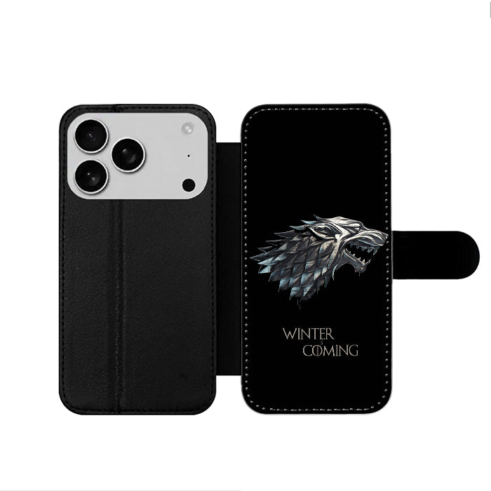 Game Of Thrones Winter Is Coming iPhone 17 Wallet Case