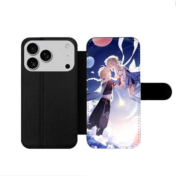 Genshin Impact Zerochan Light iPhone 17 Wallet Case
