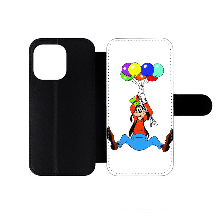 Goofy Balloons Disneyland Cartoon iPhone Wallet Case