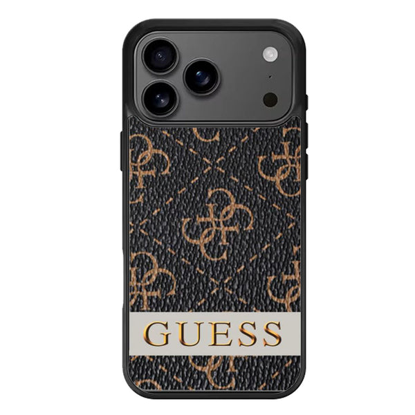 Guess Pattern Logo iPhone 17 Case