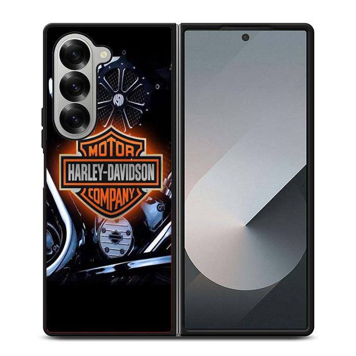Harley Davidson Engine Logo Samsung Z Fold 6 Case