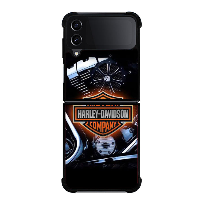 Harley Davidson Engine Logo Samsung Z Flip Case