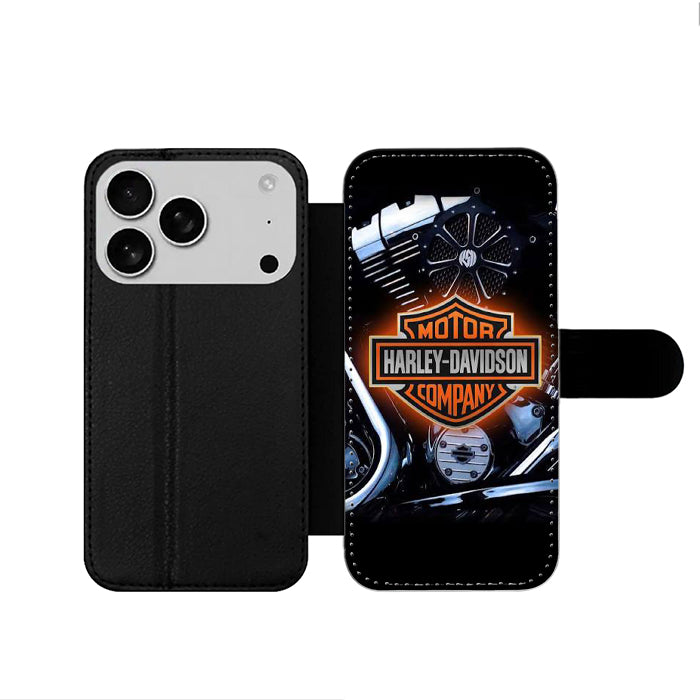 Harley Davidson Engine Logo iPhone 17 Wallet Case
