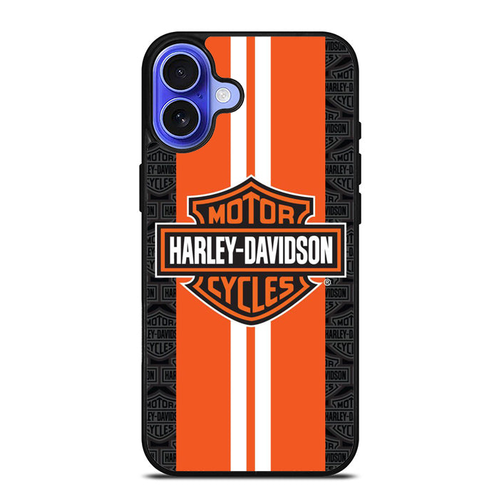 Harley Davidson Towel Orange Racing Stripes iPhone 17 Case