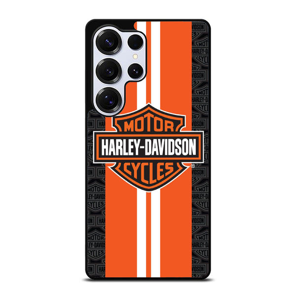 Harley Davidson Towel Orange Racing Stripes Samsung S25 Case