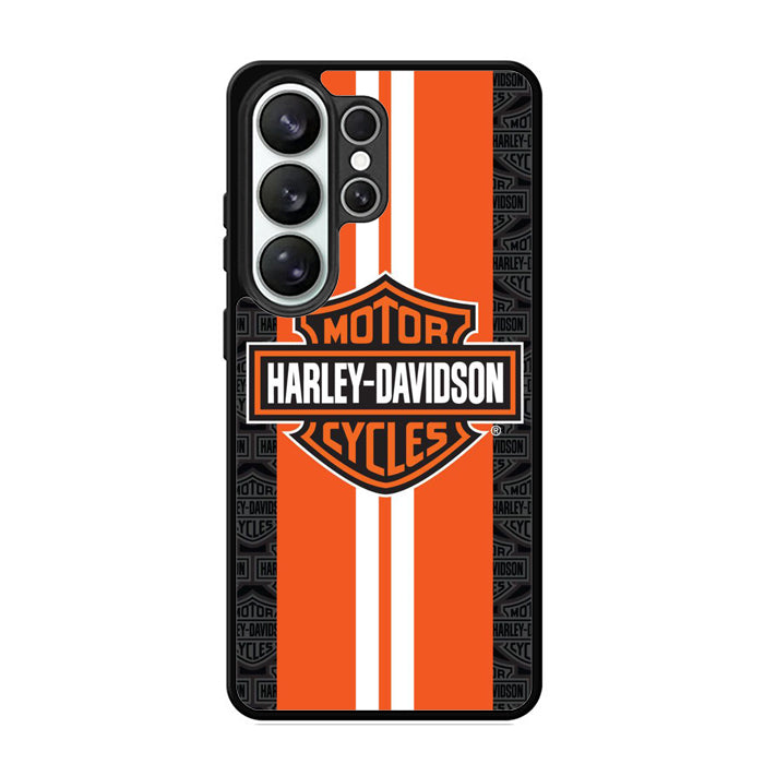Harley Davidson Towel Orange Racing Stripes Samsung S26 Case