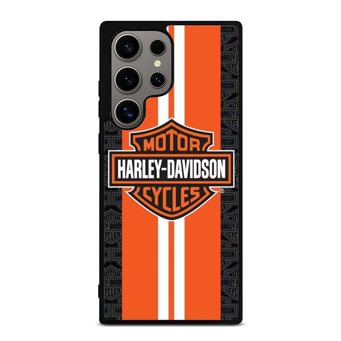 Harley Davidson Towel Orange Racing Stripes Samsung S23 Case