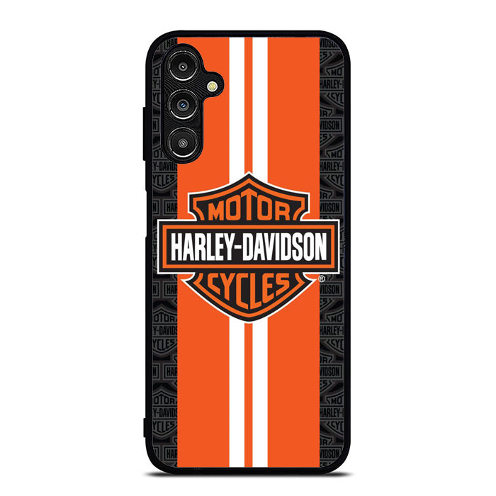 Harley Davidson Towel Orange Racing Stripes Samsung A14 Case