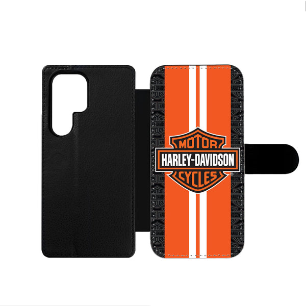 Harley Davidson Towel Orange Racing Stripes Samsung Wallet Case