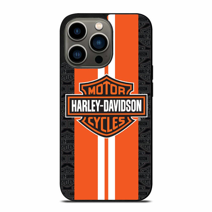 Harley Davidson Towel Orange Racing Stripes iPhone 13 Case