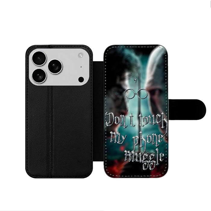 Harry Potter Muggle Quote iPhone 17 Wallet Case