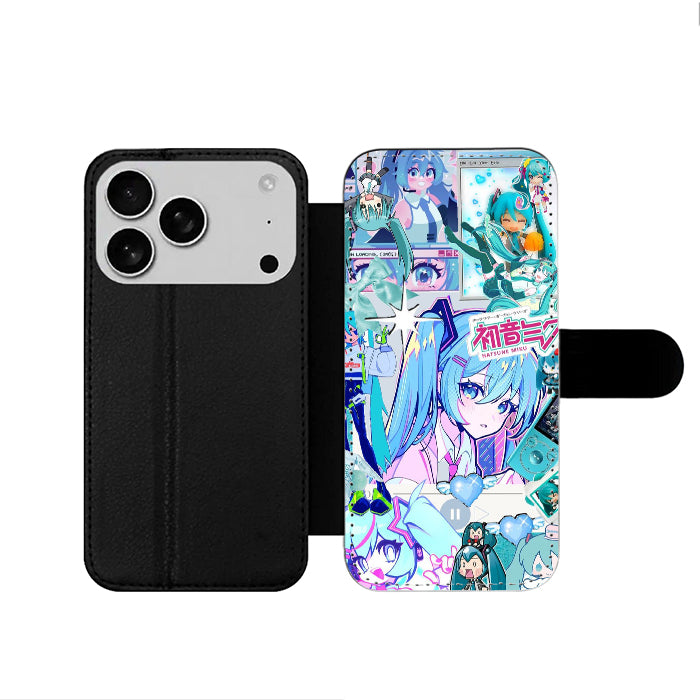 Hatsune Miku Cool iPhone 17 Wallet Case
