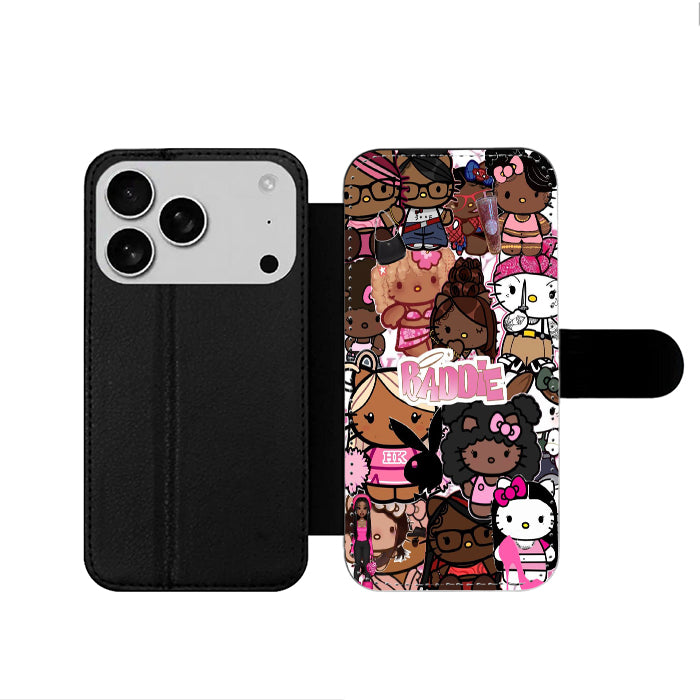 Hello Kitty Baddie iPhone 17 Wallet Case