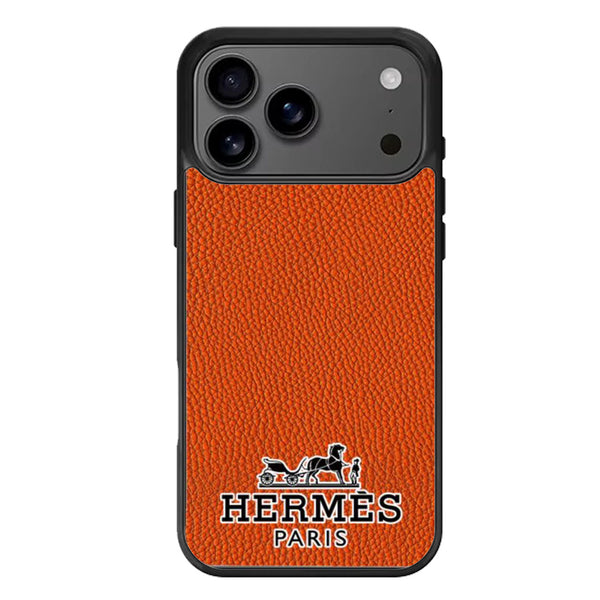 Hermes Orange Design iPhone 17 Case